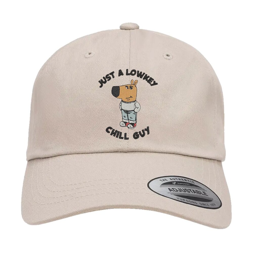 I'm Just A Chill Guy Machine Embroidery Classic Dad Hat Chill Guy Embroidery Cap